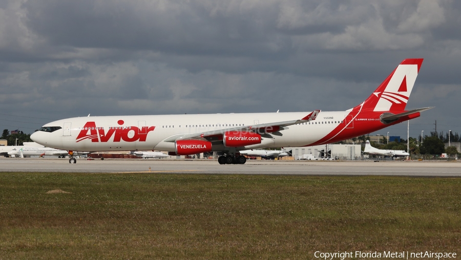 Avior Airlines Airbus A340-313X (YV3292) | Photo 324982