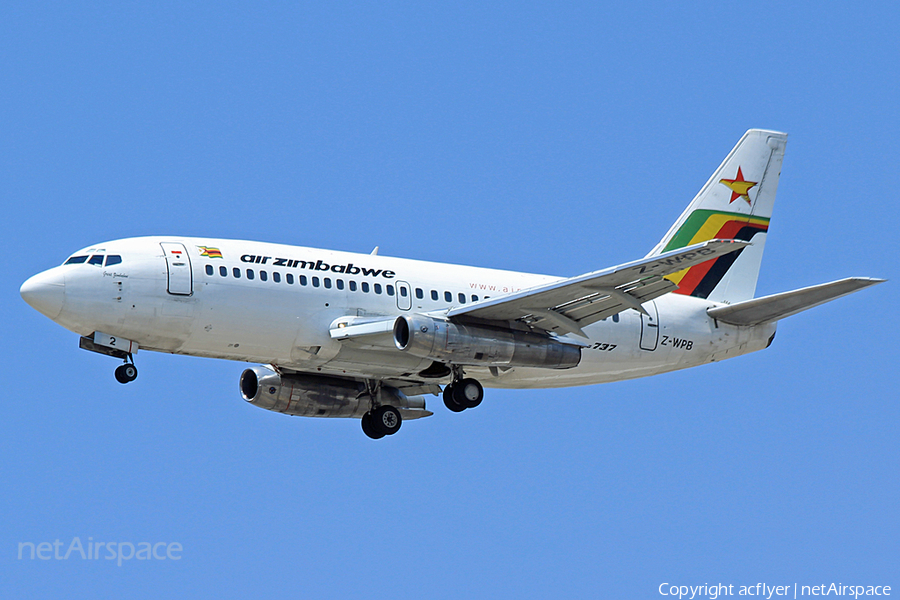 Air Zimbabwe Boeing 737-2N0(Adv) (Z-WPB) | Photo 152065