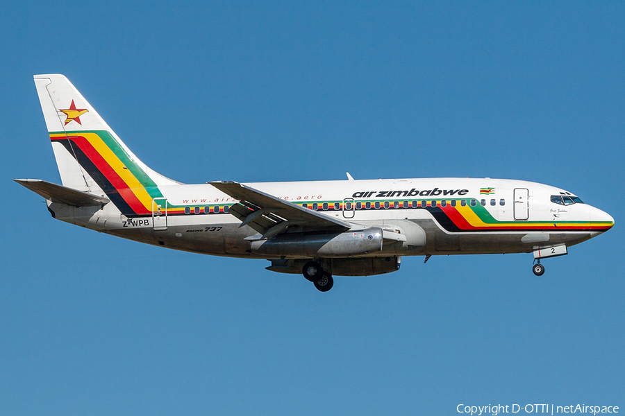 Air Zimbabwe Boeing 737-2N0(Adv) (Z-WPB) | Photo 246178