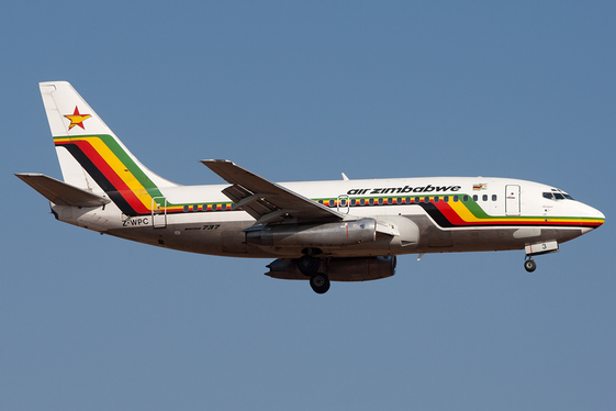 Air Zimbabwe Boeing 737-2N0(Adv) (Z-WPC) at  Johannesburg - O.R.Tambo International, South Africa