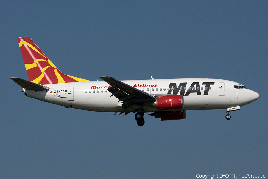 MAT - Macedonian Airlines Boeing 737-529 (Z3-AAH) | Photo 269224