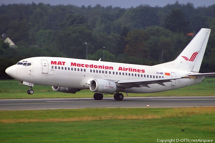 MAT - Macedonian Airlines Boeing 737-3H9 (Z3-ARF) | Photo 364694