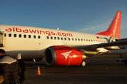 Albawings Boeing 737-5K5 (ZA-AWA) at  Tirana - International, Albania