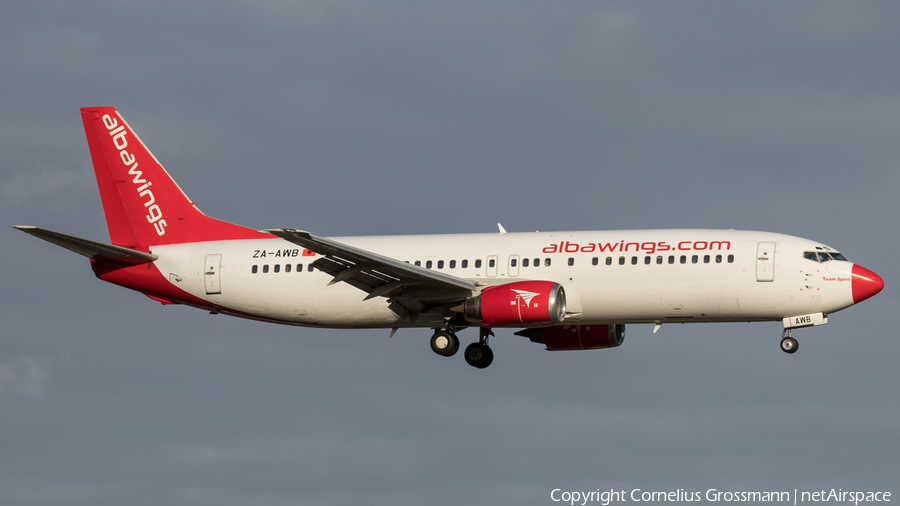 Albawings Boeing 737-408 (ZA-AWB) | Photo 393392