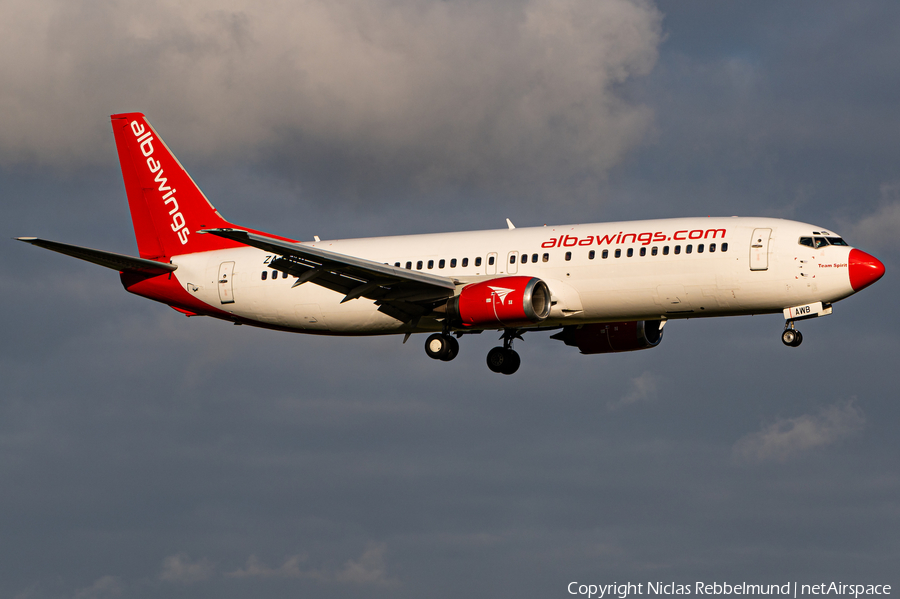 Albawings Boeing 737-408 (ZA-AWB) | Photo 393404