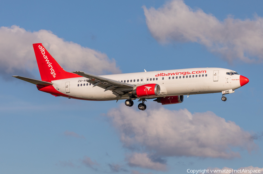 Albawings Boeing 737-408 (ZA-AWB) | Photo 395338