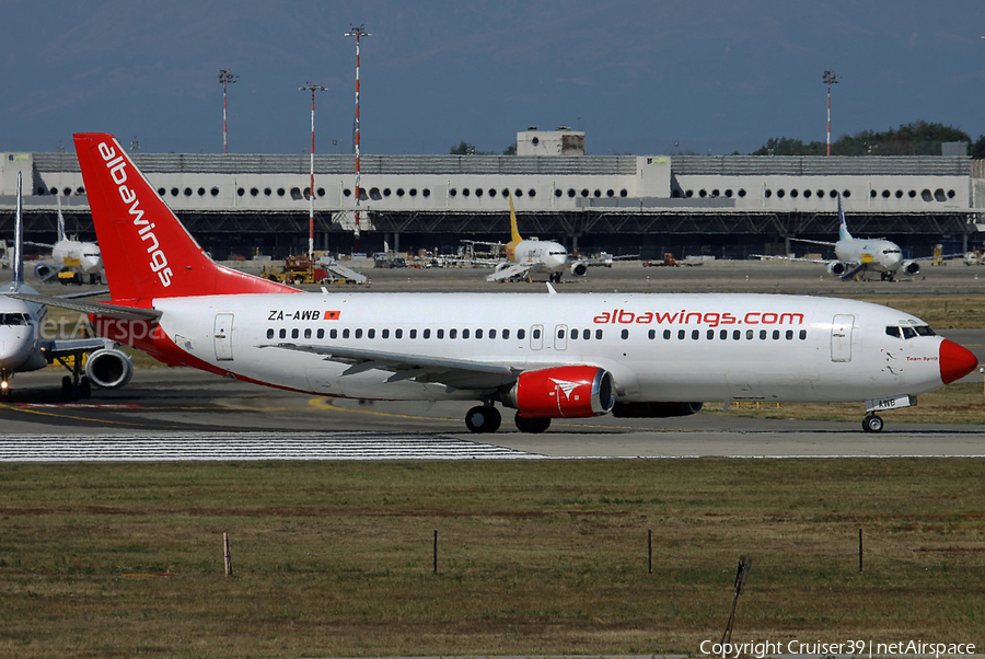 Albawings Boeing 737-408 (ZA-AWB) | Photo 536861