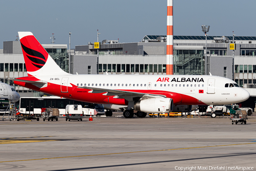 Air Albania Airbus A319-132 (ZA-BEL) | Photo 587531