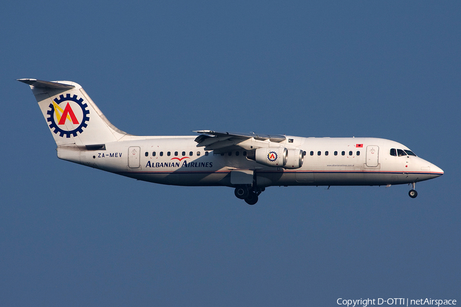 Albanian Airlines BAe Systems BAe-146-300 (ZA-MEV) | Photo 270451