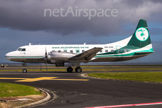 Air Chathams Convair CV-580 (ZK-CIE) at  Auckland - International, New Zealand