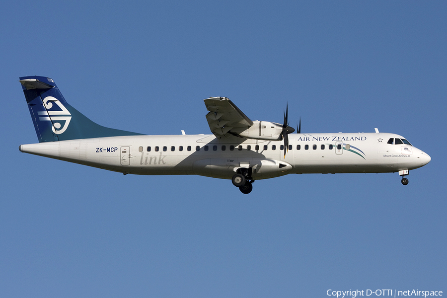 Air New Zealand Link (Mount Cook Airline) ATR 72-500 (ZK-MCP) | Photo 284400
