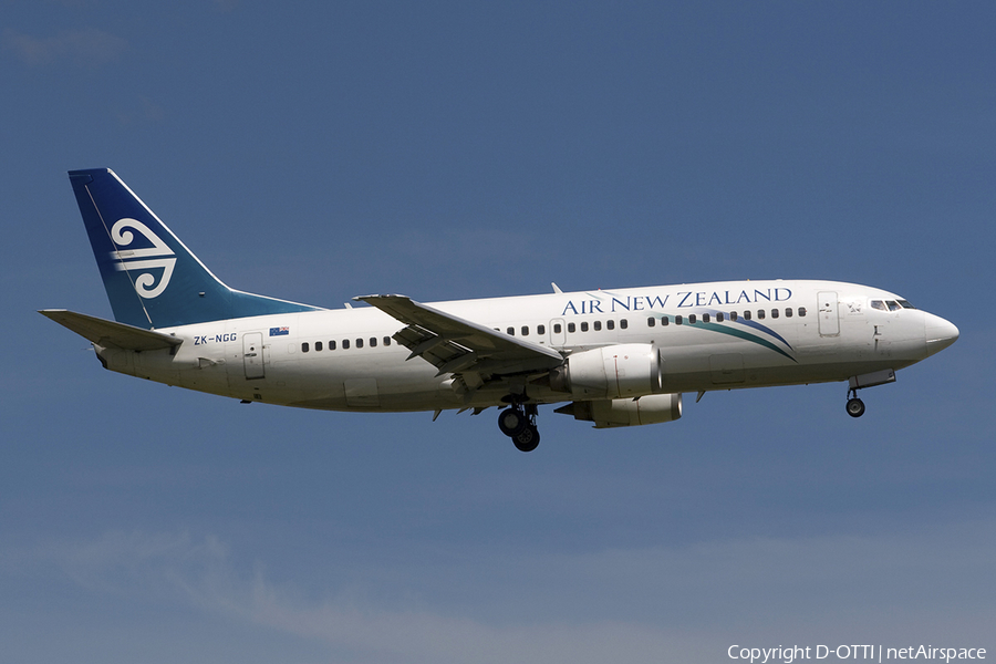 Air New Zealand Boeing 737-319 (ZK-NGG) | Photo 284467