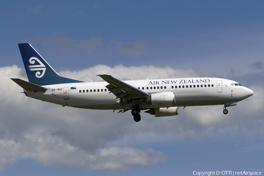 Air New Zealand Boeing 737-319 (ZK-NGI) | Photo 284474