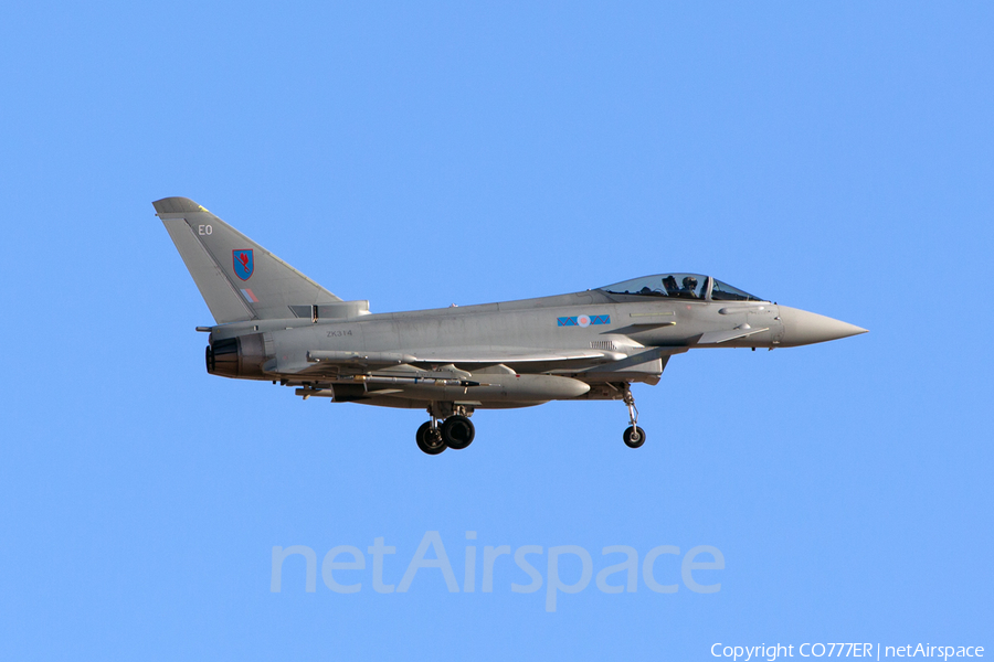 Royal Air Force Eurofighter Typhoon FGR4 (ZK314) | Photo 39676