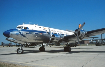 South African Airways (Historic Flight) Douglas DC-4-1009 (ZS-AUB) at  Berlin - Schoenefeld, Germany