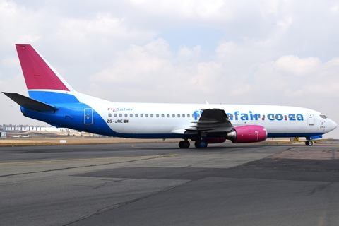 FlySafair Boeing 737-4Y0 (ZS-JRE) at  Lanseria International, South Africa