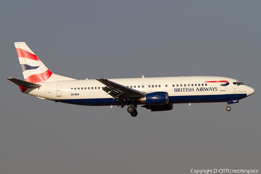 British Airways (Comair) Boeing 737-4L7 (ZS-OAA) | Photo 501012