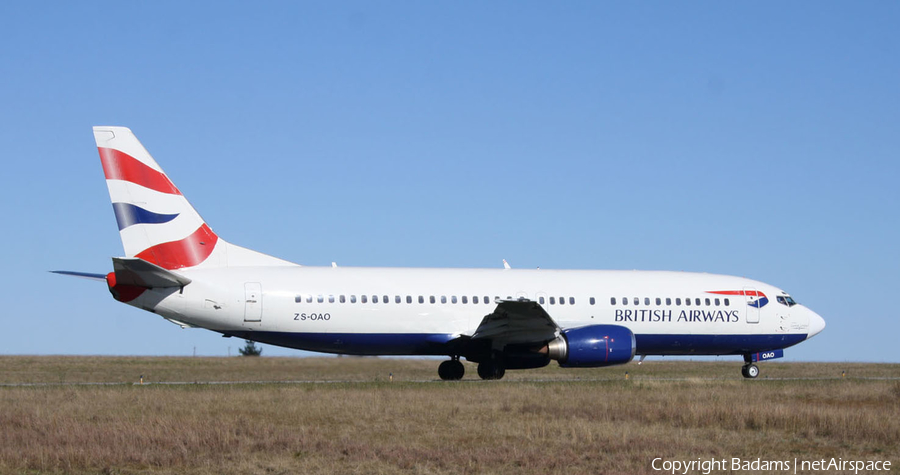 British Airways (Comair) Boeing 737-4S3 (ZS-OAO) | Photo 358756