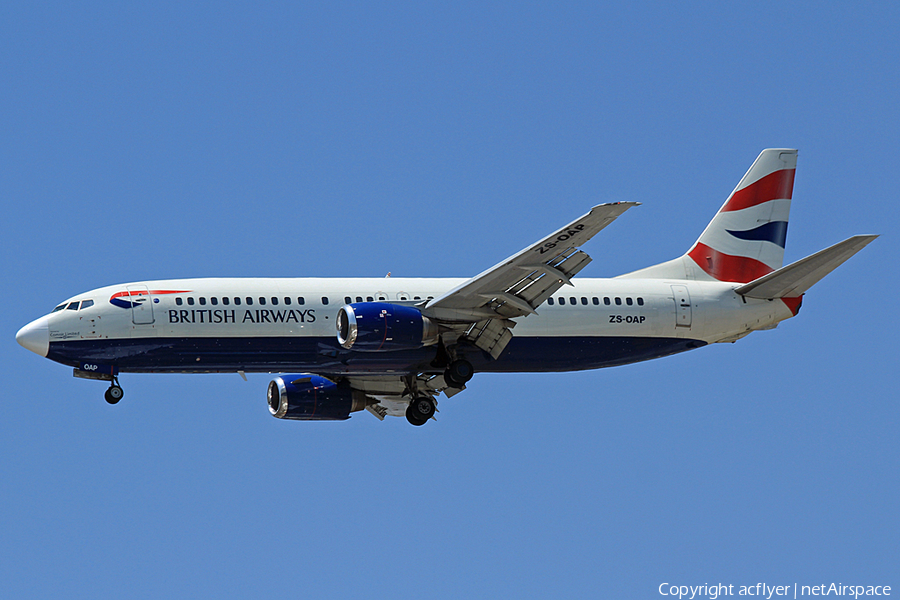 British Airways (Comair) Boeing 737-4S3 (ZS-OAP) | Photo 152062