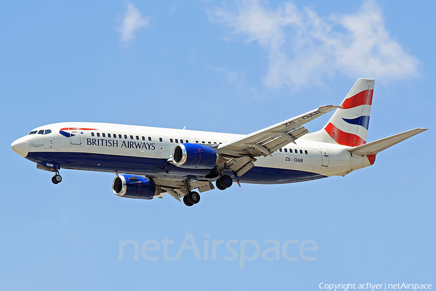 British Airways (Comair) Boeing 737-476 (ZS-OAR) | Photo 384980
