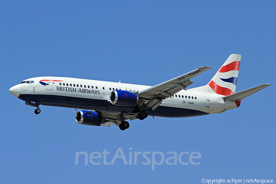 British Airways (Comair) Boeing 737-476 (ZS-OAR) | Photo 152186