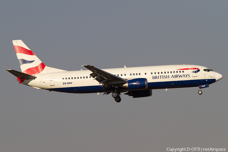 British Airways (Comair) Boeing 737-4H6 (ZS-OAV) | Photo 500794