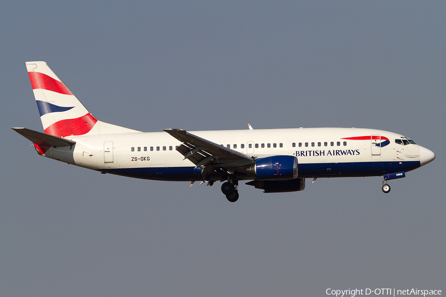 British Airways (Comair) Boeing 737-376 (ZS-OKG) | Photo 500670