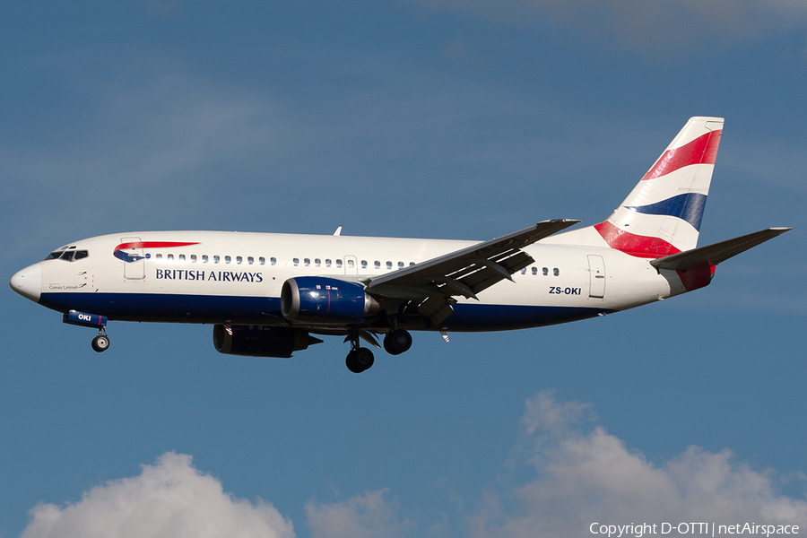 British Airways (Comair) Boeing 737-376 (ZS-OKI) | Photo 245394