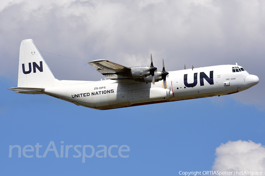 United Nations Lockheed L-100-30 (Model 382G) Hercules (ZS-OPS) | Photo 534749