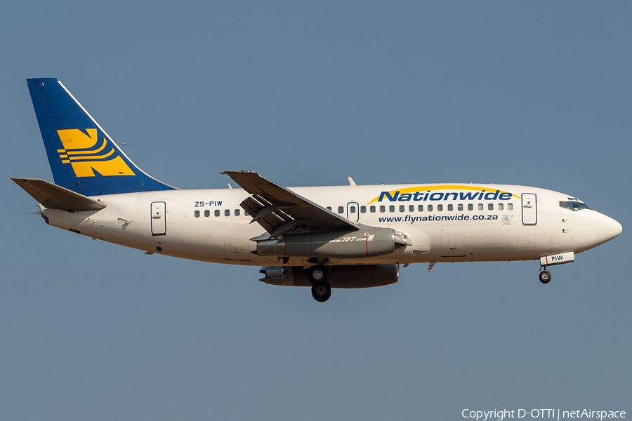 Nationwide Airlines Boeing 737-2L9(Adv) (ZS-PIW) | Photo 205709