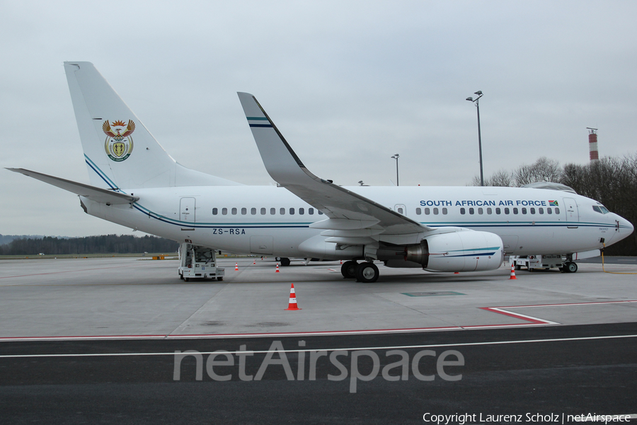 South African Air Force Boeing 737-7ED(BBJ) (ZS-RSA) | Photo 66017
