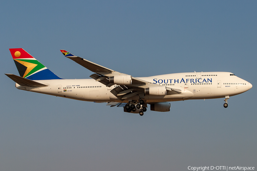 South African Airways Boeing 747-444 (ZS-SAZ) | Photo 205699