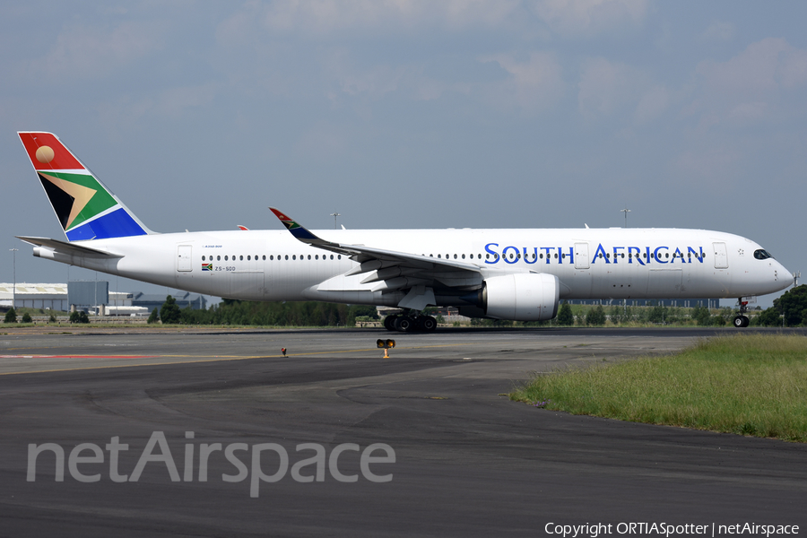 South African Airways Airbus A350-941 (ZS-SDD) | Photo 460114