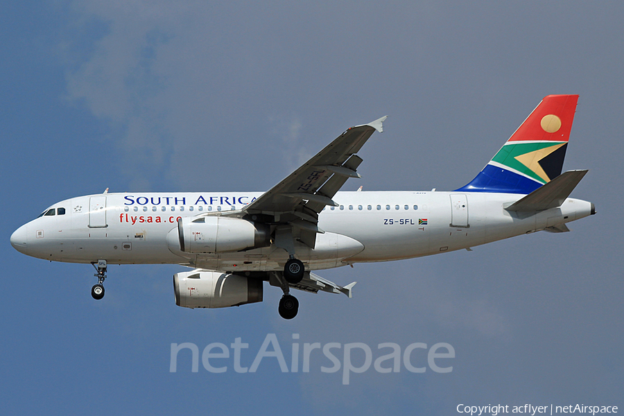 South African Airways Airbus A319-131 (ZS-SFL) | Photo 152200