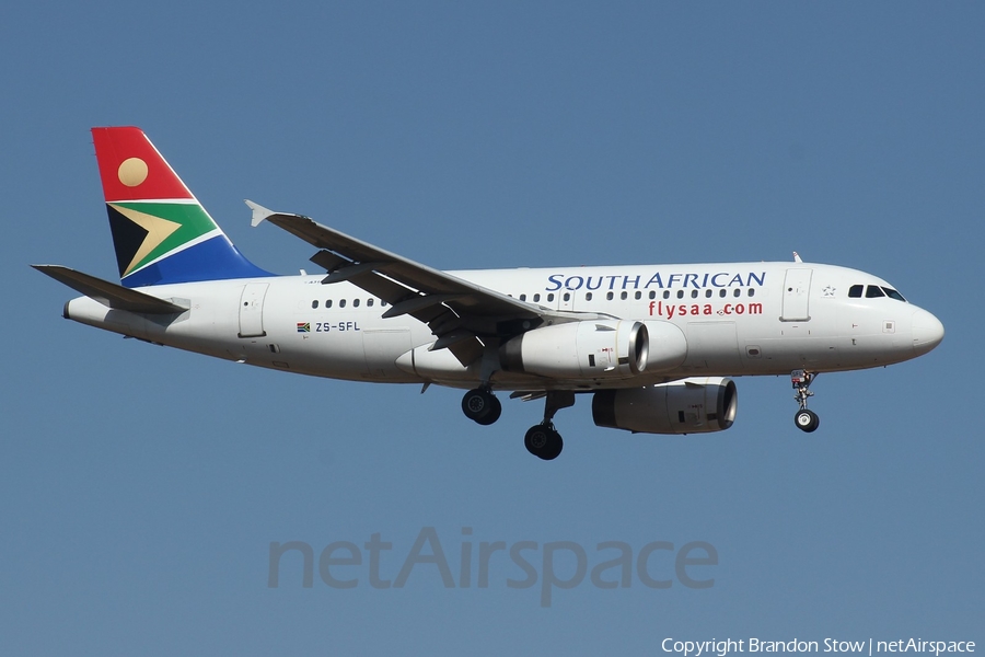 South African Airways Airbus A319-131 (ZS-SFL) | Photo 355839