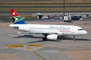 South African Airways Airbus A319-131 (ZS-SFN) at  Johannesburg - O.R.Tambo International, South Africa