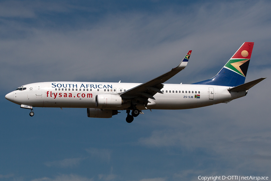 South African Airways Boeing 737-8S3 (ZS-SJB) | Photo 245368
