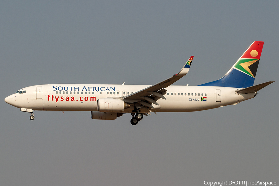 South African Airways Boeing 737-85F (ZS-SJD) | Photo 205444