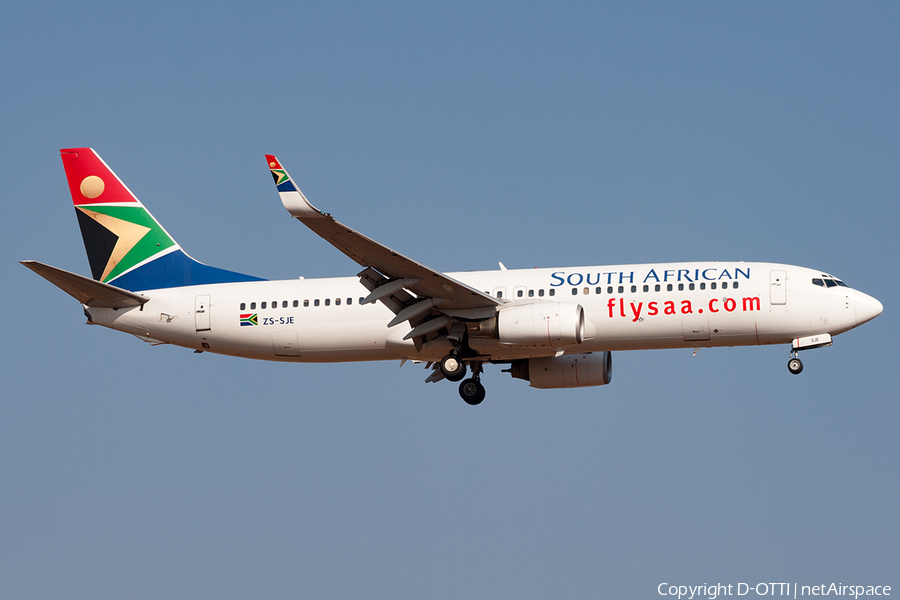 South African Airways Boeing 737-85F (ZS-SJE) | Photo 205711