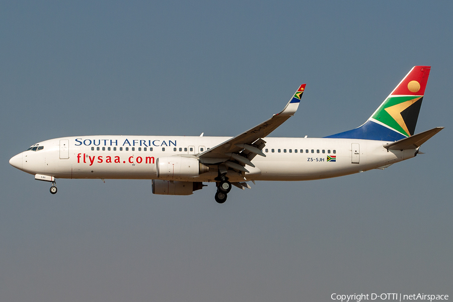 South African Airways Boeing 737-8BG (ZS-SJH) | Photo 204655
