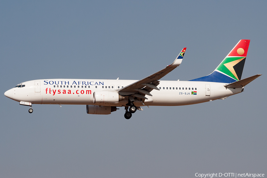 South African Airways Boeing 737-8BG (ZS-SJK) | Photo 204662