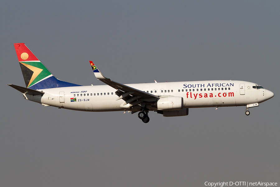 South African Airways Boeing 737-85F (ZS-SJM) | Photo 500786