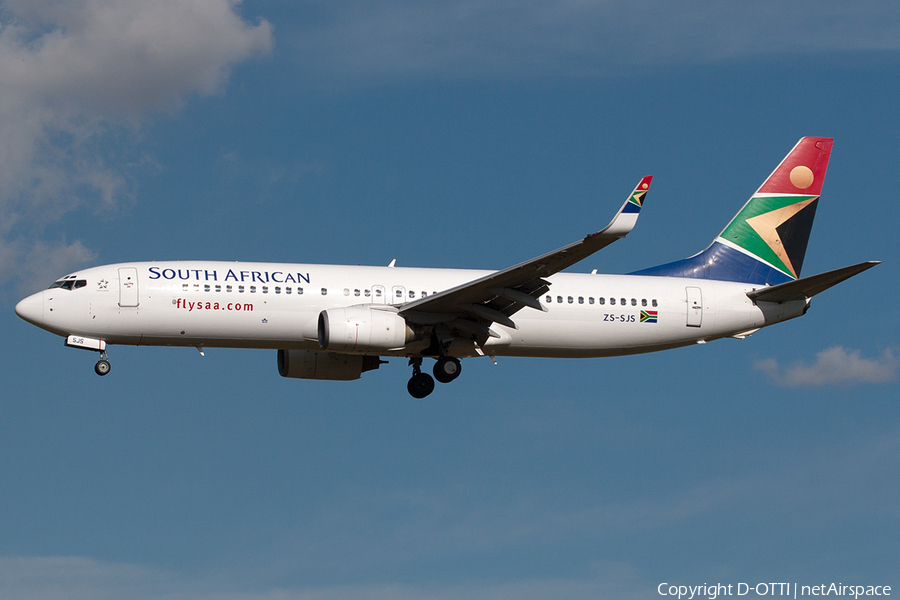 South African Airways Boeing 737-844 (ZS-SJS) | Photo 245388