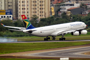 South African Airways Airbus A340-212 (ZS-SLF) at  Sao Paulo - Guarulhos - Andre Franco Montoro (Cumbica), Brazil