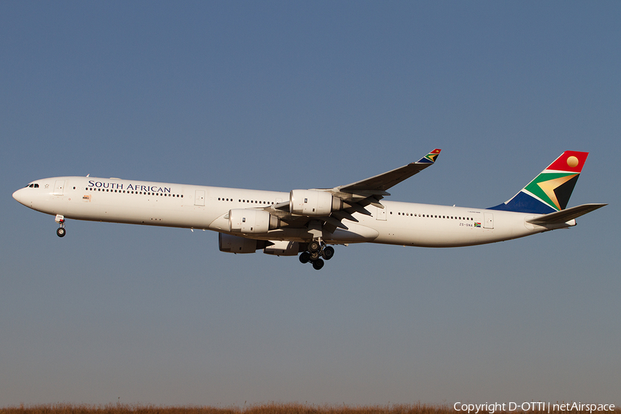 South African Airways Airbus A340-642 (ZS-SNA) | Photo 501439