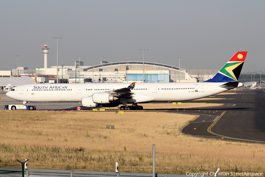 South African Airways Airbus A340-642 (ZS-SNB) | Photo 99158