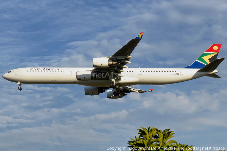 South African Airways Airbus A340-642 (ZS-SNB) | Photo 389218