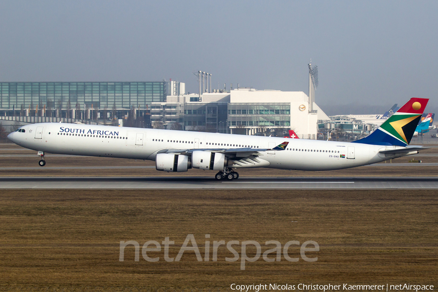 South African Airways Airbus A340-642 (ZS-SND) | Photo 161144