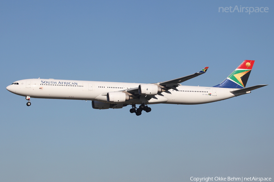 South African Airways Airbus A340-642 (ZS-SND) | Photo 69519
