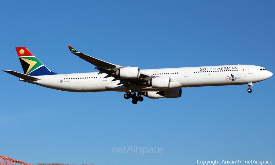 South African Airways Airbus A340-642 (ZS-SNE) | Photo 300884